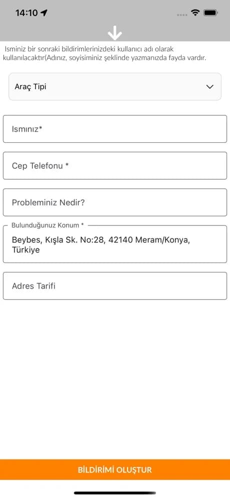 Lastik Yol Yardım ekran görüntüsü