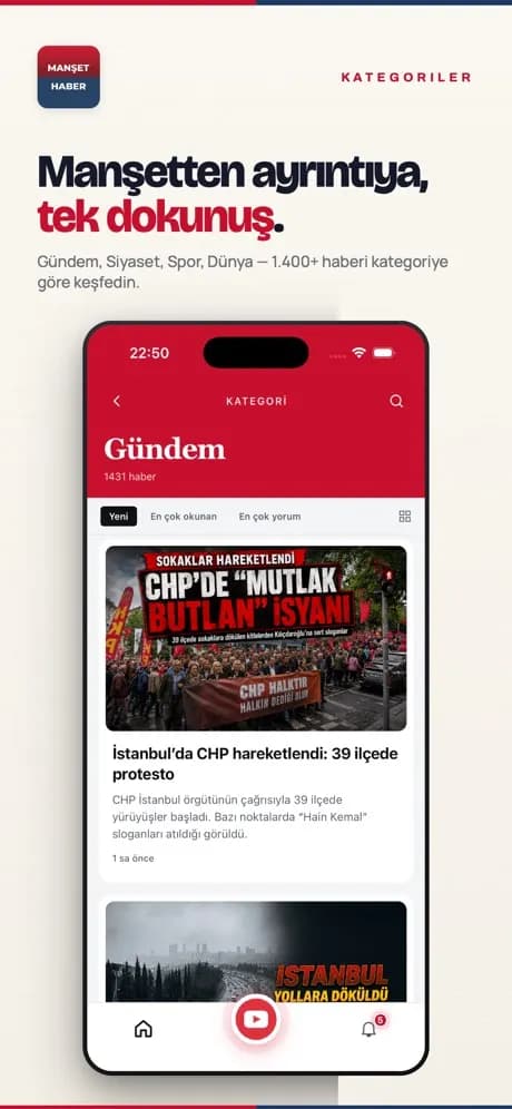 Manşet Haber ekran görüntüsü