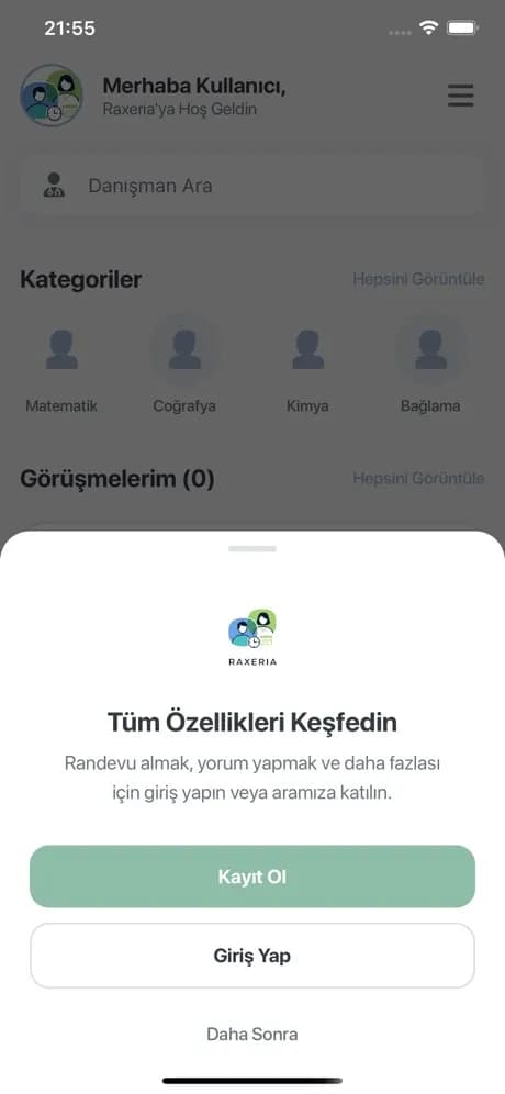 Raxeria Online Seans ekran görüntüsü
