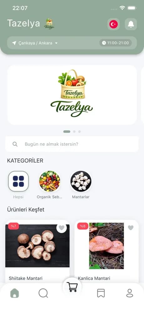 Tazelya ekran görüntüsü