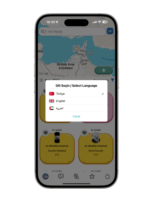 Ev Arkadaşım Mobile App ekran 8