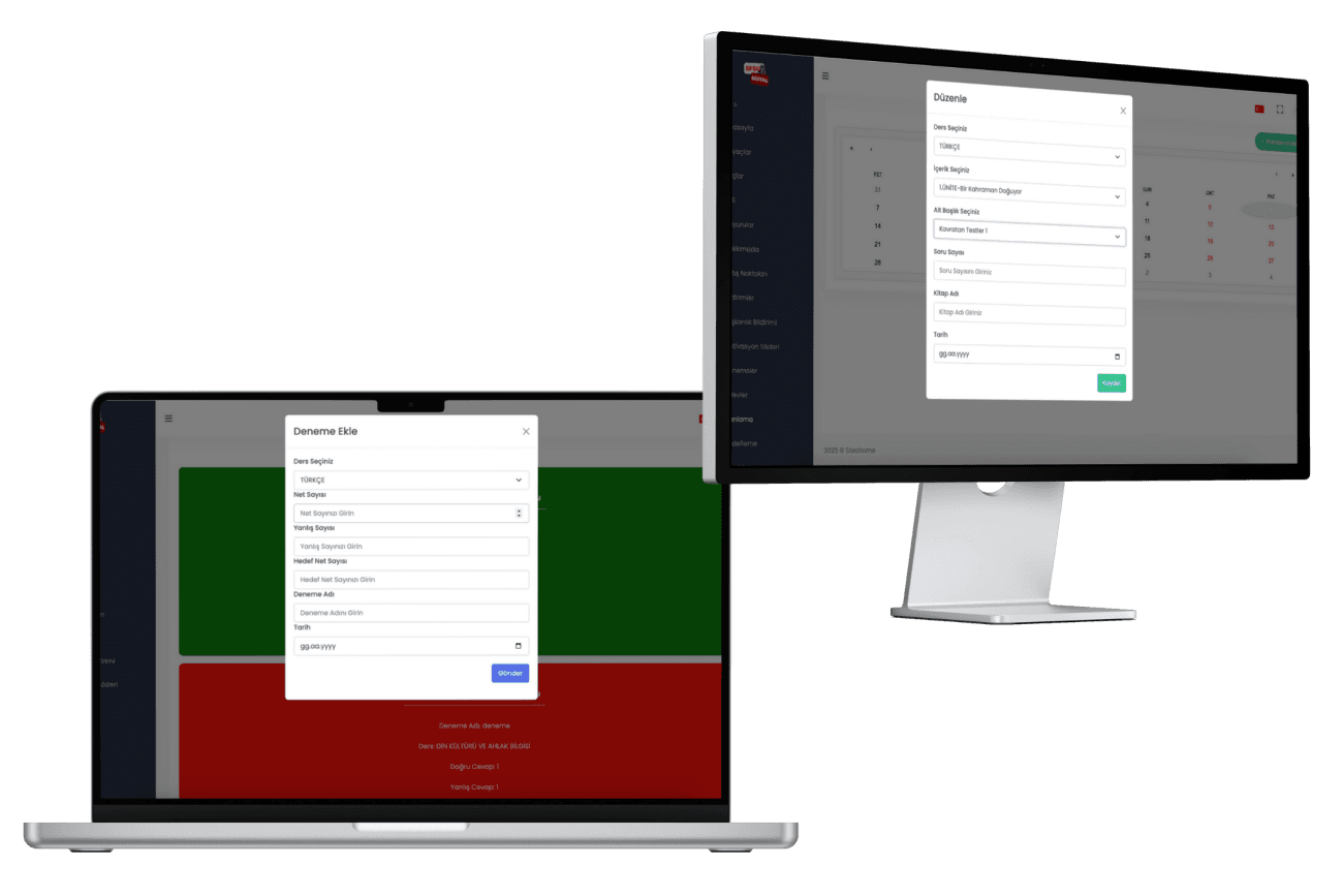 EfsoKoç Dijital – Eğitim Web Paneli ekran 3
