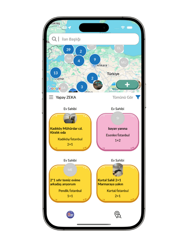 Ev Arkadaşım Mobile App ekran 2