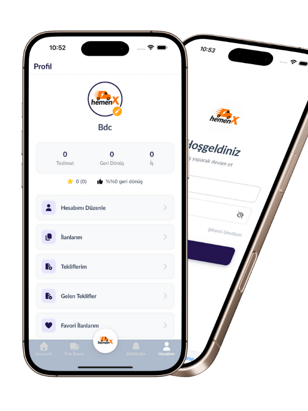 Hemen X – Nakliye Platformu ekran 6