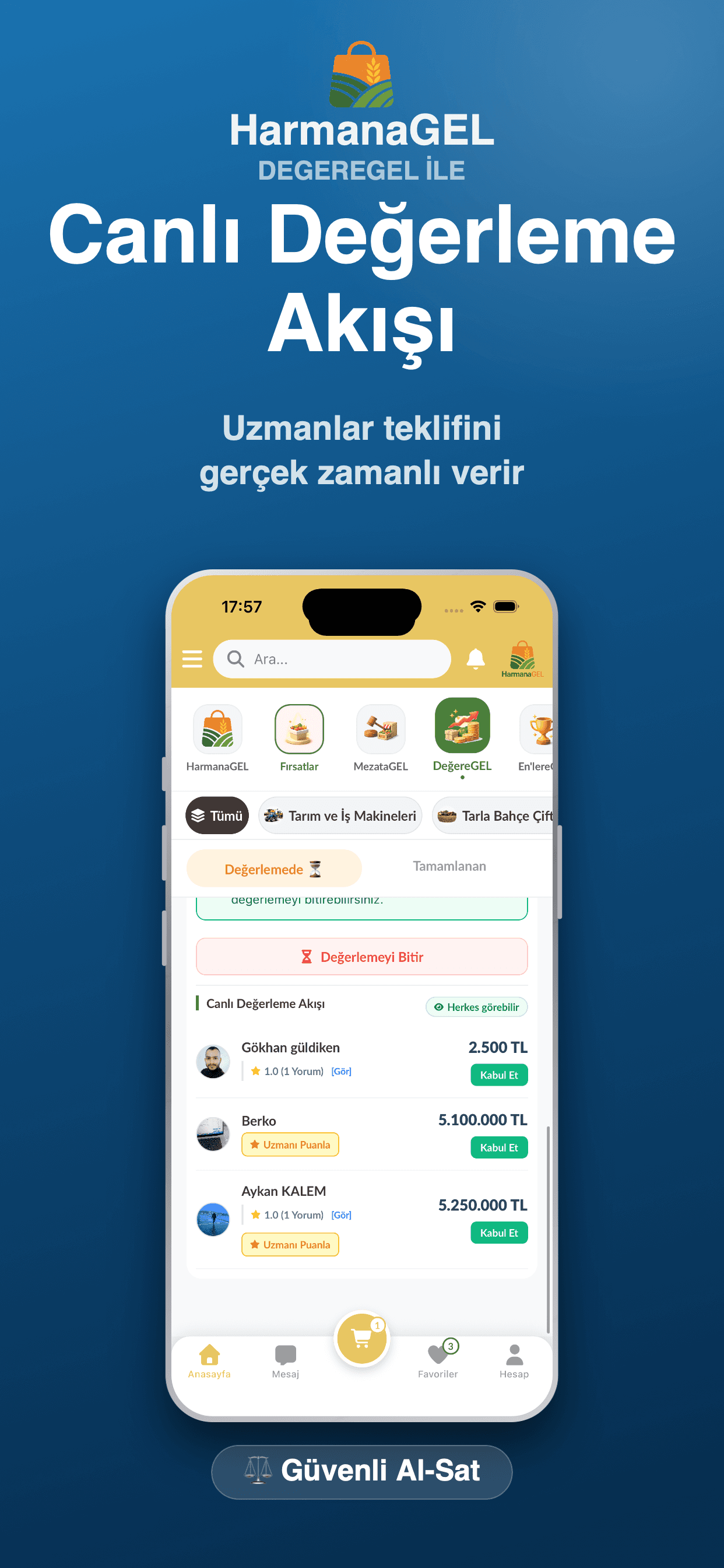 HarmanaGel – Mezat ve Alışveriş Platformu ekran 8