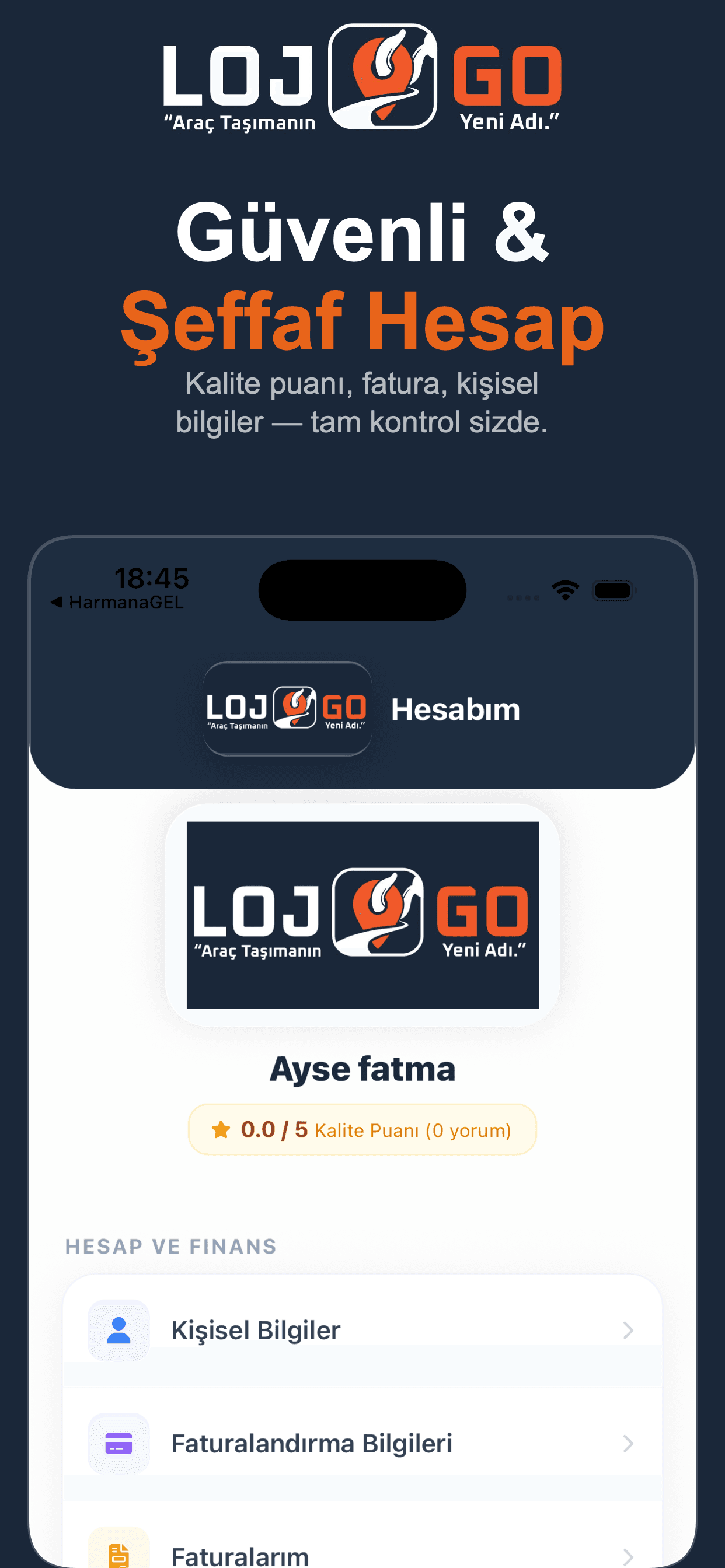 Lojgo – Lojistik APP ekran 9