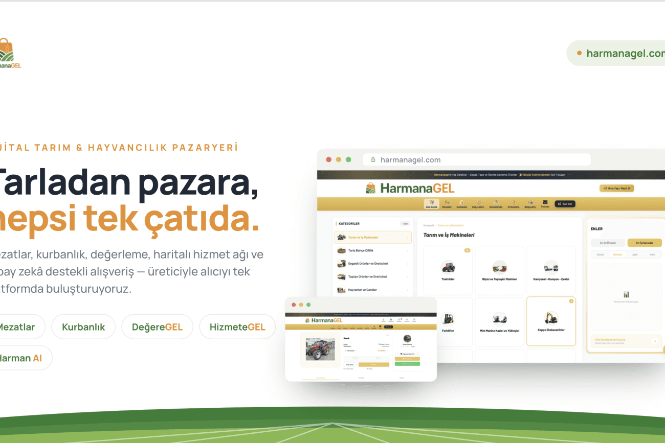 HarmanaGel – Web Sitesi Geliştirme Projesi ekran 2