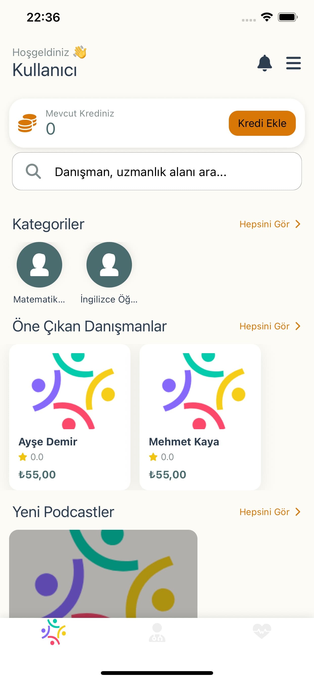Danışmana Sor ekran 3