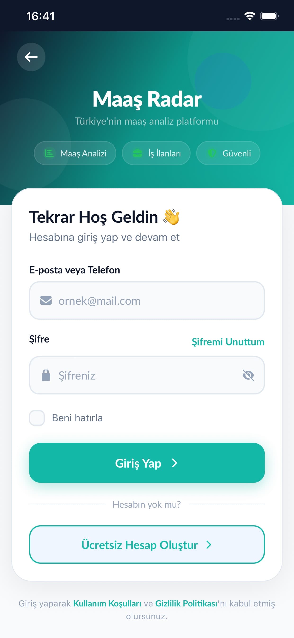 Maaş Radar – İş İlanı ve Maaş Platformu ekran 2