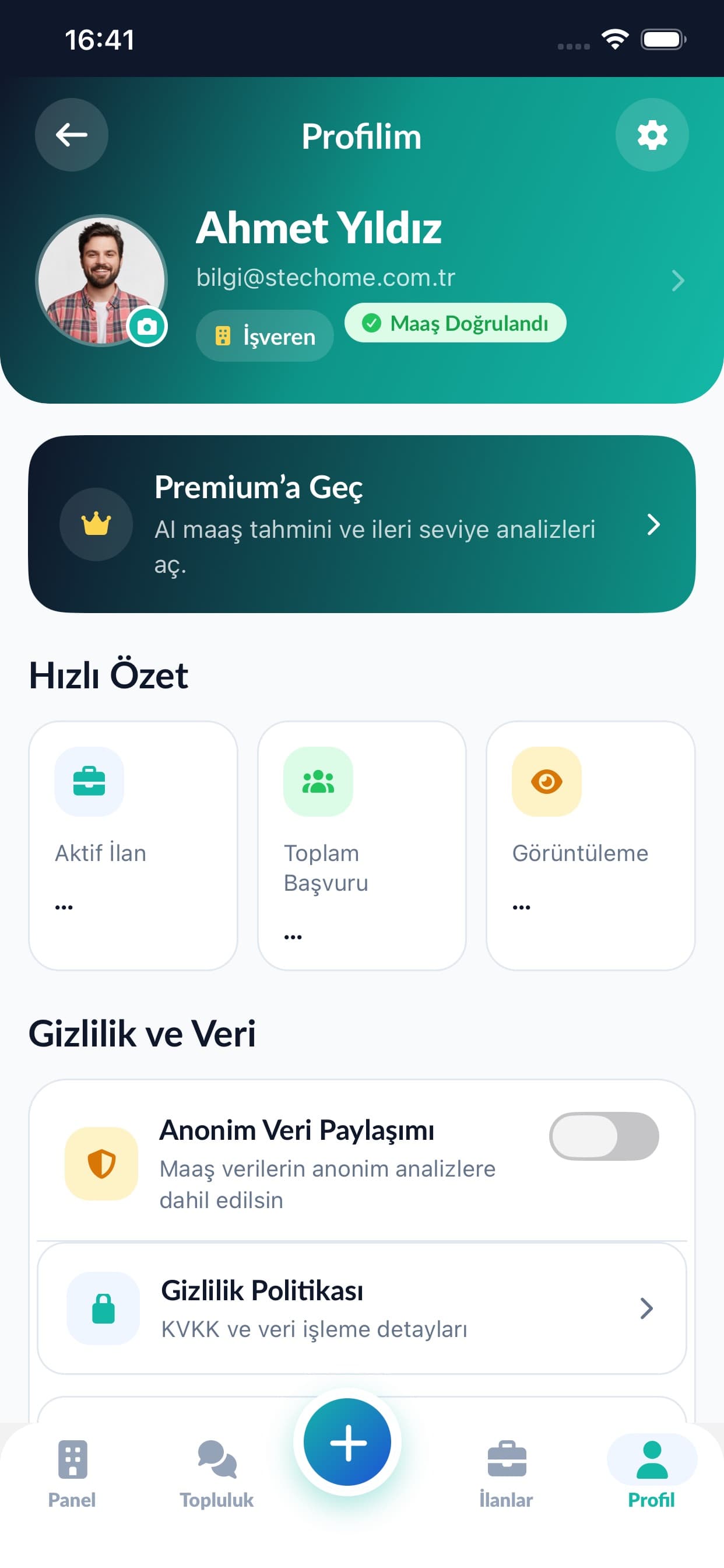 Maaş Radar – İş İlanı ve Maaş Platformu ekran 5