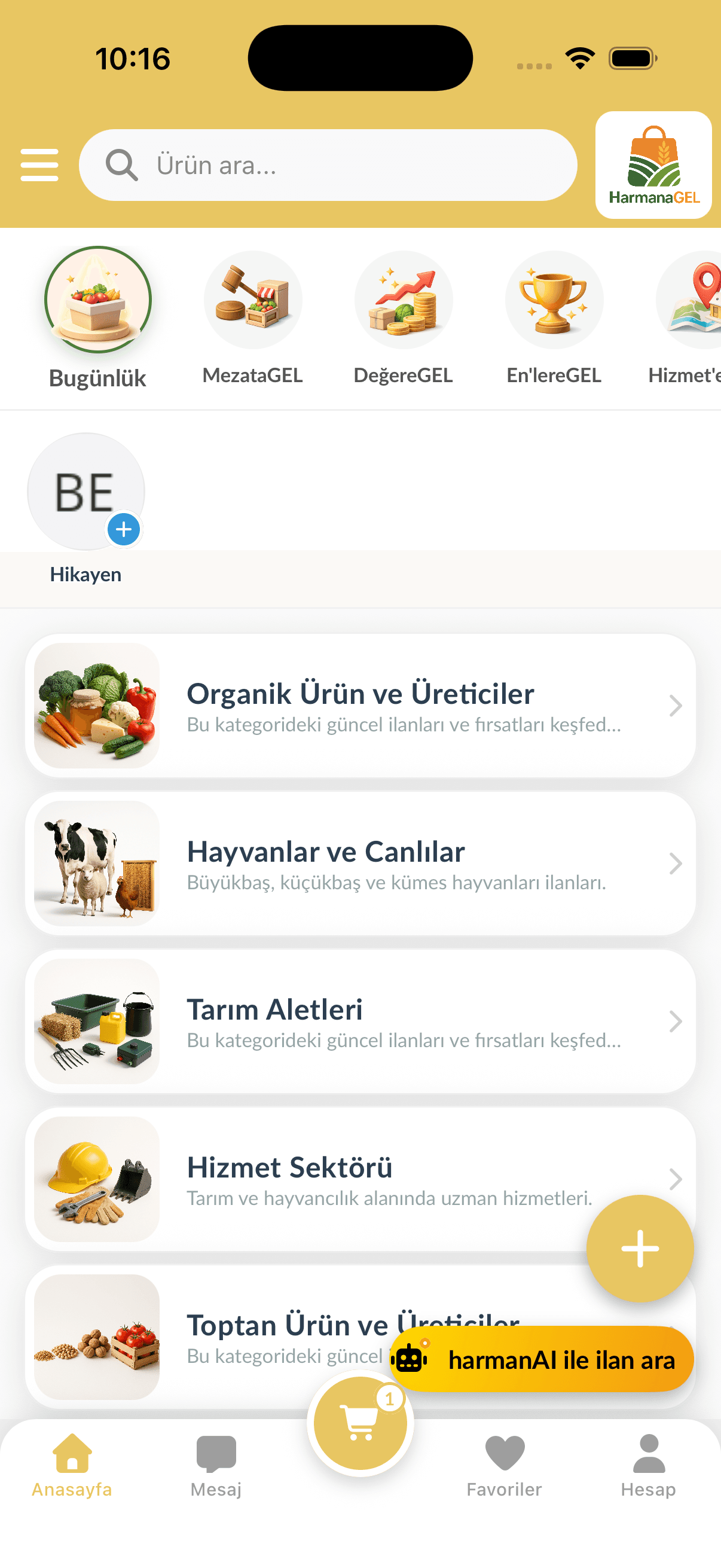 HarmanaGel – Mezat ve Alışveriş Platformu