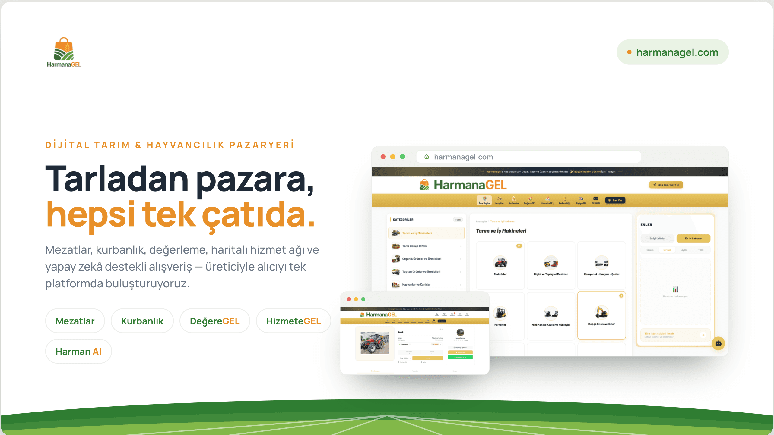 HarmanaGel – Web Sitesi Geliştirme Projesi